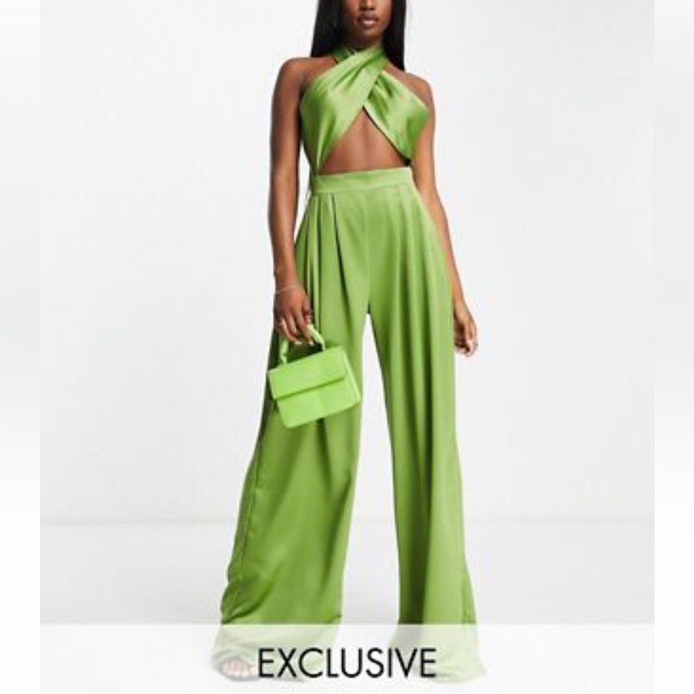 ASOS green jumpsuit